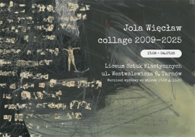 Plakat wystawy Jolanty Więcław